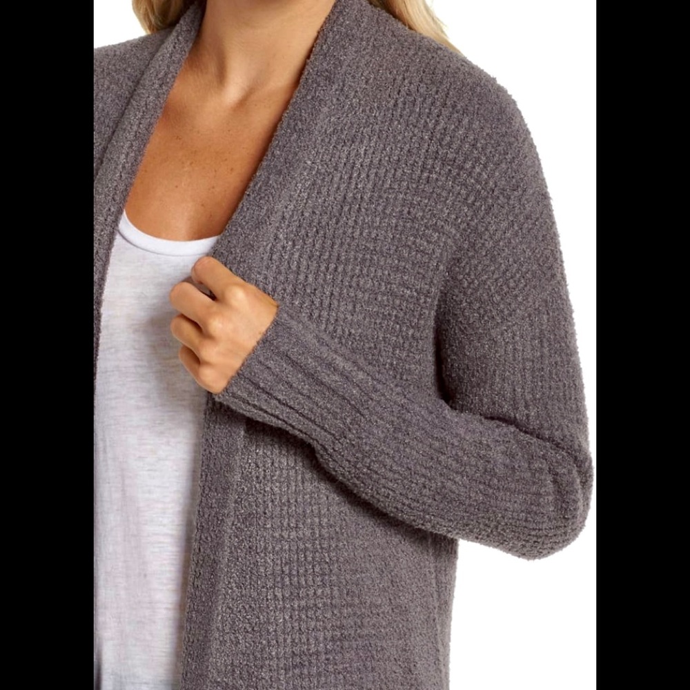 ❤BAREFOOT DREAMS Weekend Cardigan L Ash NWT - Picture 5 of 7